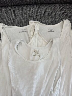 croft & barrow White Ribbed Men’s Tank Tops (3 Pack)